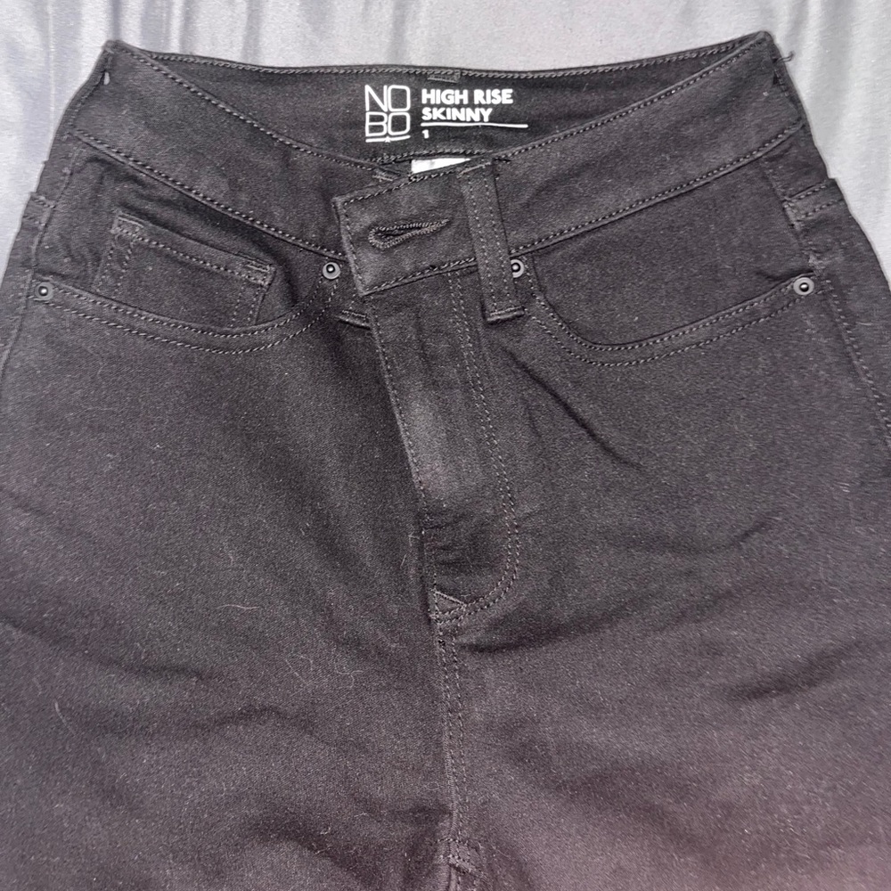 Plain Black highrise jeans